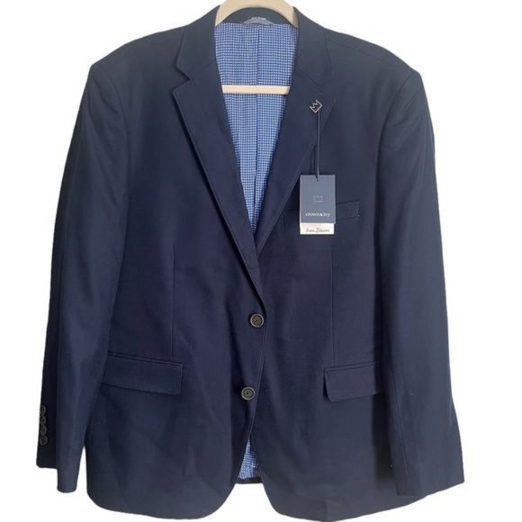 Crown & Ivy Other - NWT Crown & Ivy Mens Blazer Navy Size 42 Short